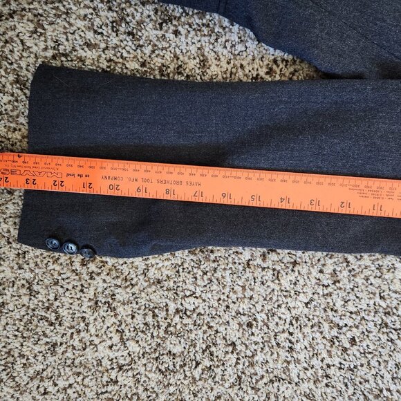 Vintage Allyn St. George Blazer Mens 46R Gray Wool Made in USA Sport Coat Jacket - Picture 7 of 8